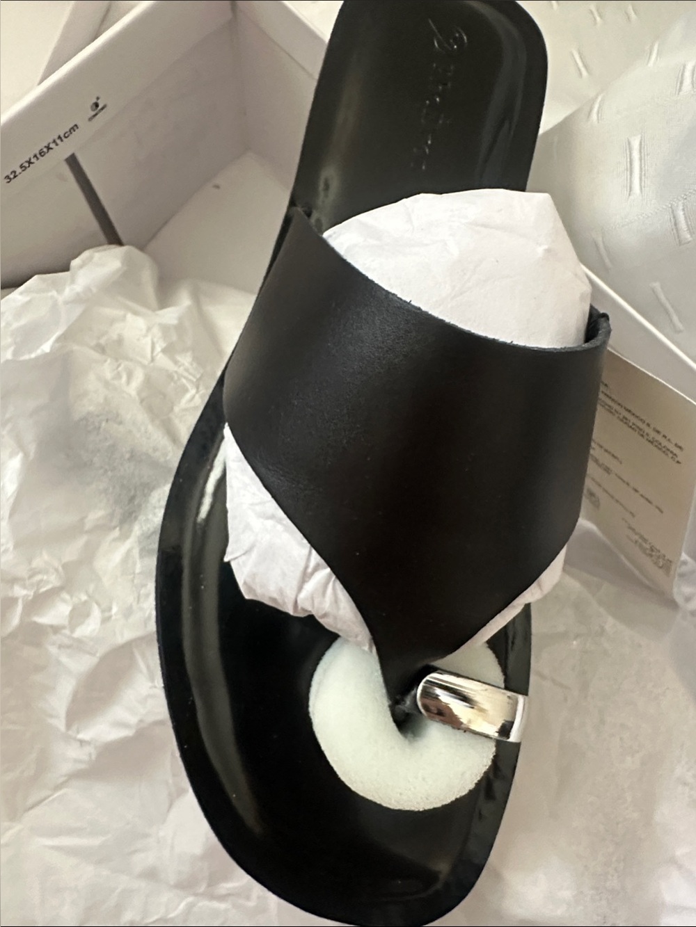 The Drop Camilla Wide Thong Sandal - Black (Women) - Picture 6 of 14